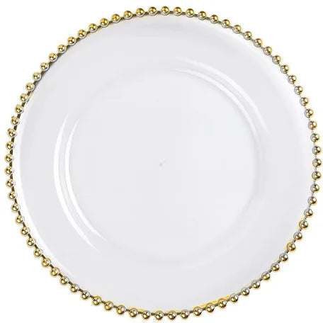 Beaded Gold Charger